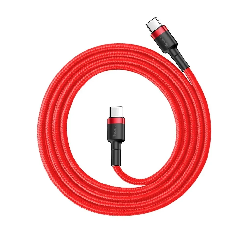 BASEUS cable Type C to Type C PD 3A 60W Cafule CATKLF-G09 1 m red - Image 3