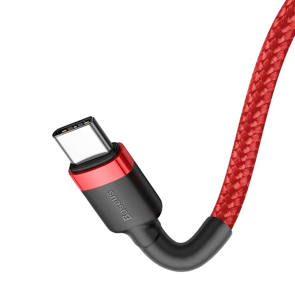 BASEUS cable Type C to Type C PD 3A 60W Cafule CATKLF-G09 1 m red - Image 4