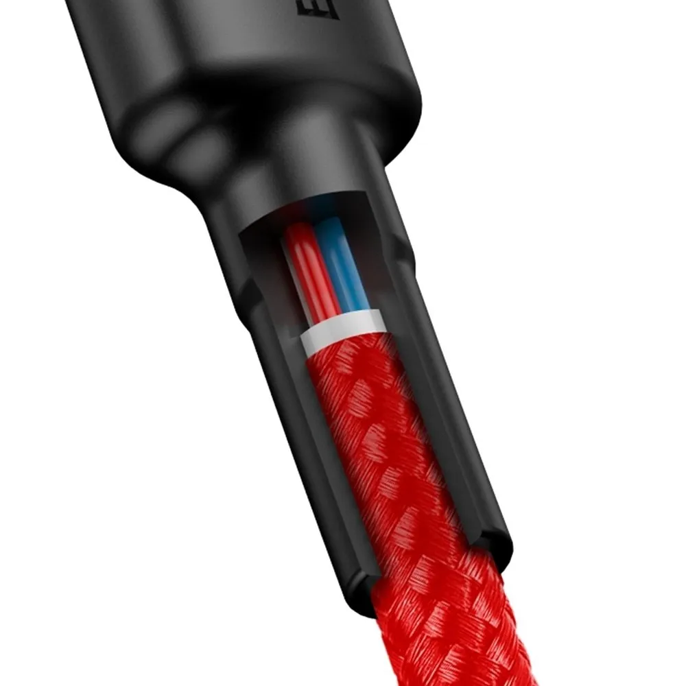 BASEUS cable Type C to Type C PD 3A 60W Cafule CATKLF-G09 1 m red - Image 5