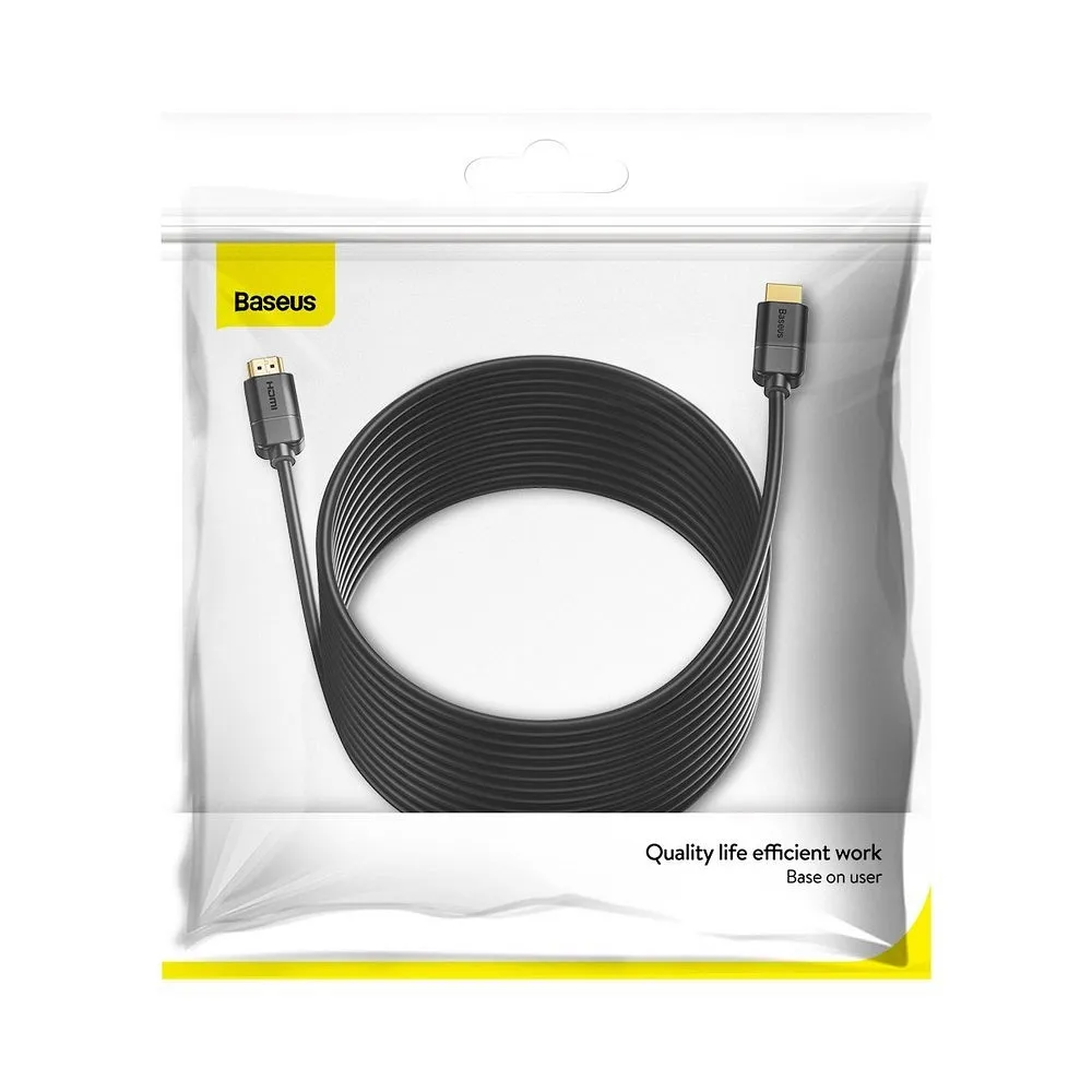 BASEUS cable HDMI to HDMI 4K 60Hz 2.0 HD CAKGQ-E01 8 m black - Image 9