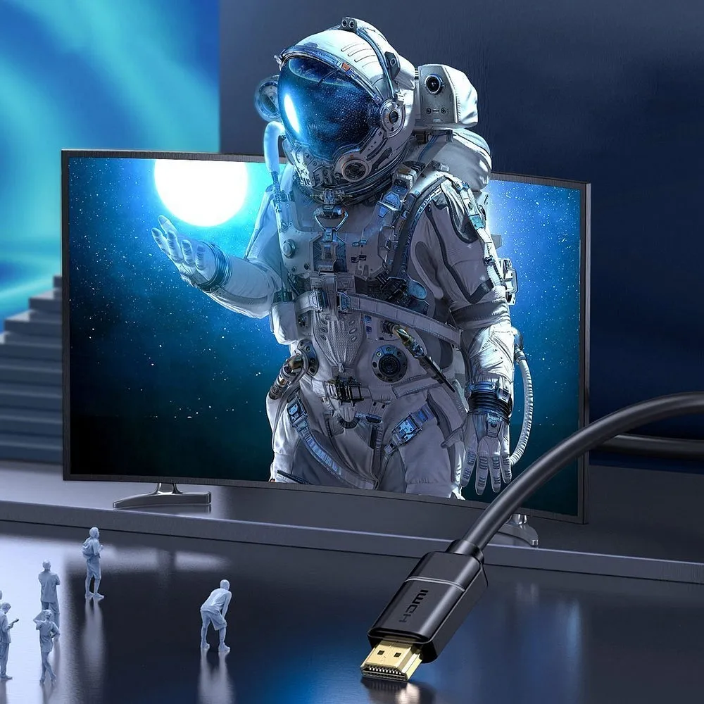 BASEUS cable HDMI to HDMI 4K 60Hz 2.0 HD CAKSX-B0G 1m grey - Image 7