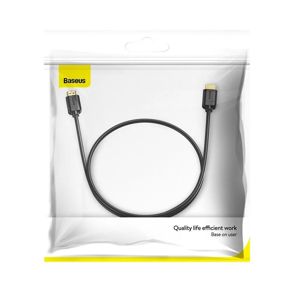 BASEUS cable HDMI to HDMI 4K 60Hz 2.0 HD CAKSX-B0G 1m grey - Image 9