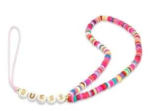 GUESS phone strap GUSTGMPP multicolor pink
