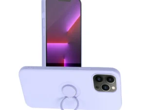 SILICONE RING case for IPHONE 13 Pro Max violet