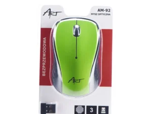 ART wireless computer mouse 2400 dpi AM-92 green