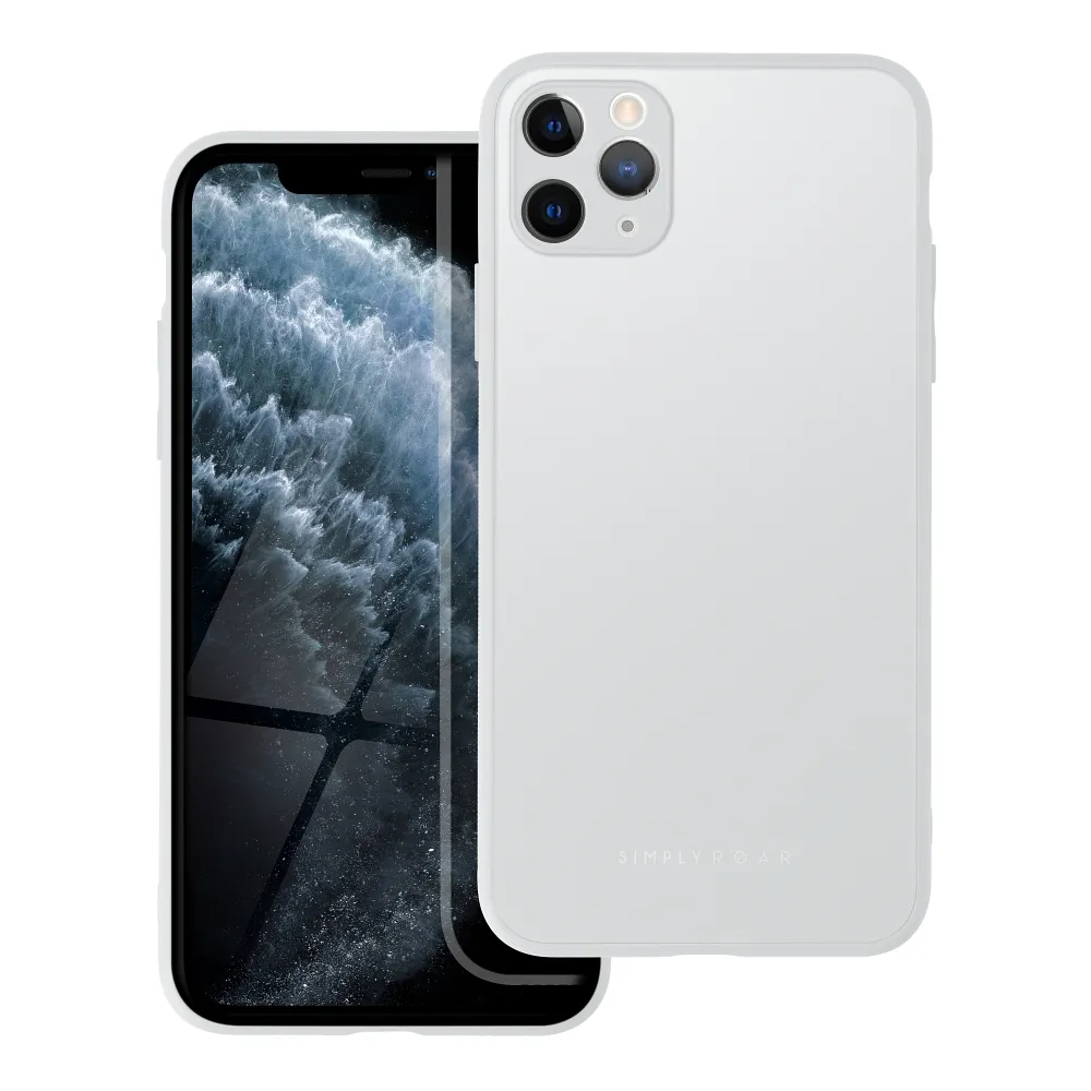 Roar Matte Glass Case - for iPhone 11 Pro Max steel