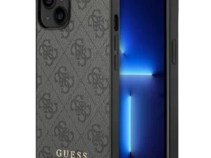 GUESS case for IPHONE 14 GUHCP14SG4GFGR (4G Gold Logo) grey
