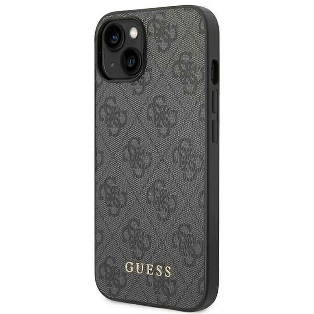 GUESS case for IPHONE 14 GUHCP14SG4GFGR (4G Gold Logo) grey - Image 2