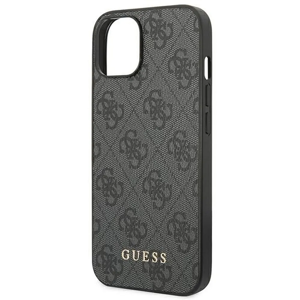 GUESS case for IPHONE 14 GUHCP14SG4GFGR (4G Gold Logo) grey - Image 6