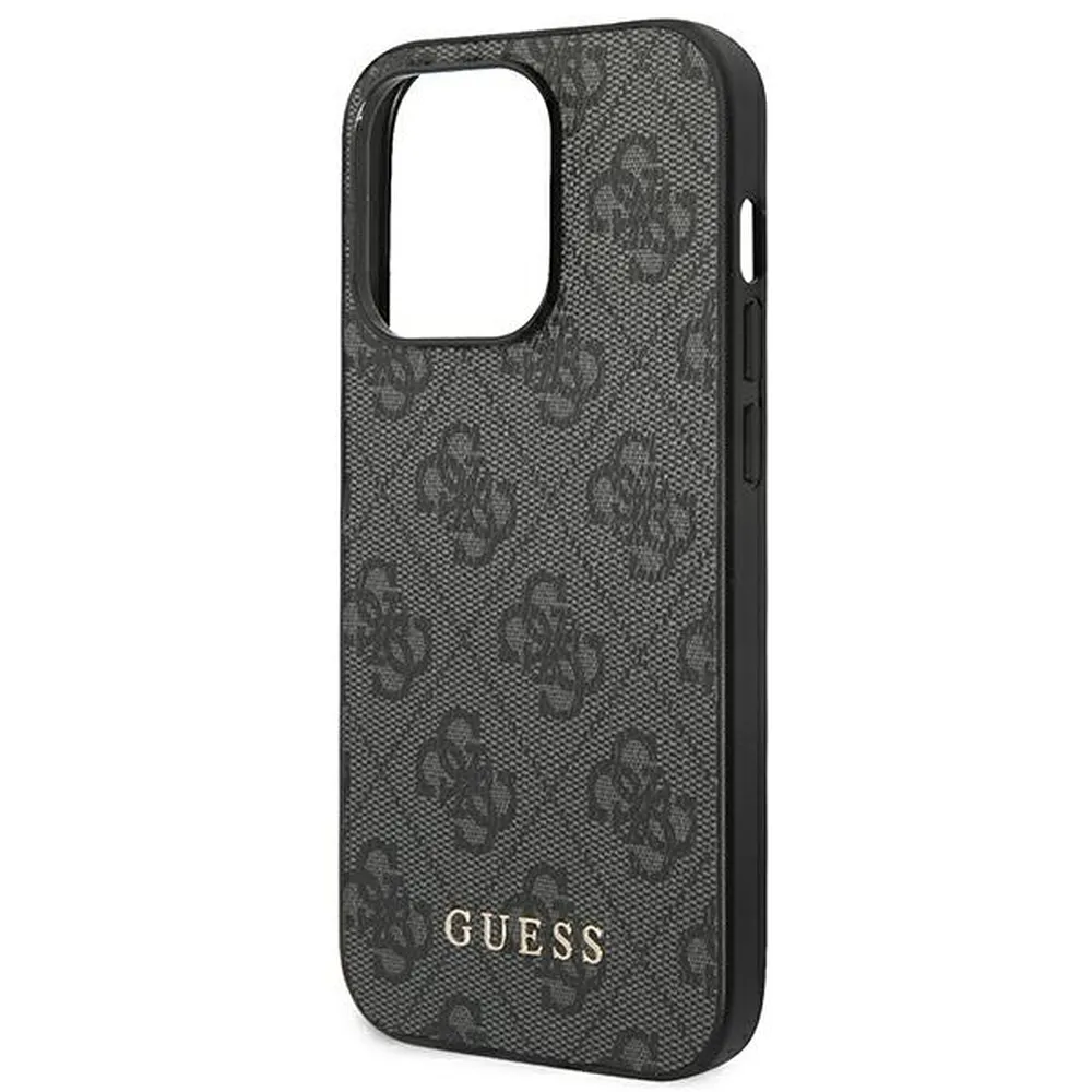 GUESS case for IPHONE 14 Pro Max GUHCP14XG4GFGR (4G Gold Logo) grey - Image 6
