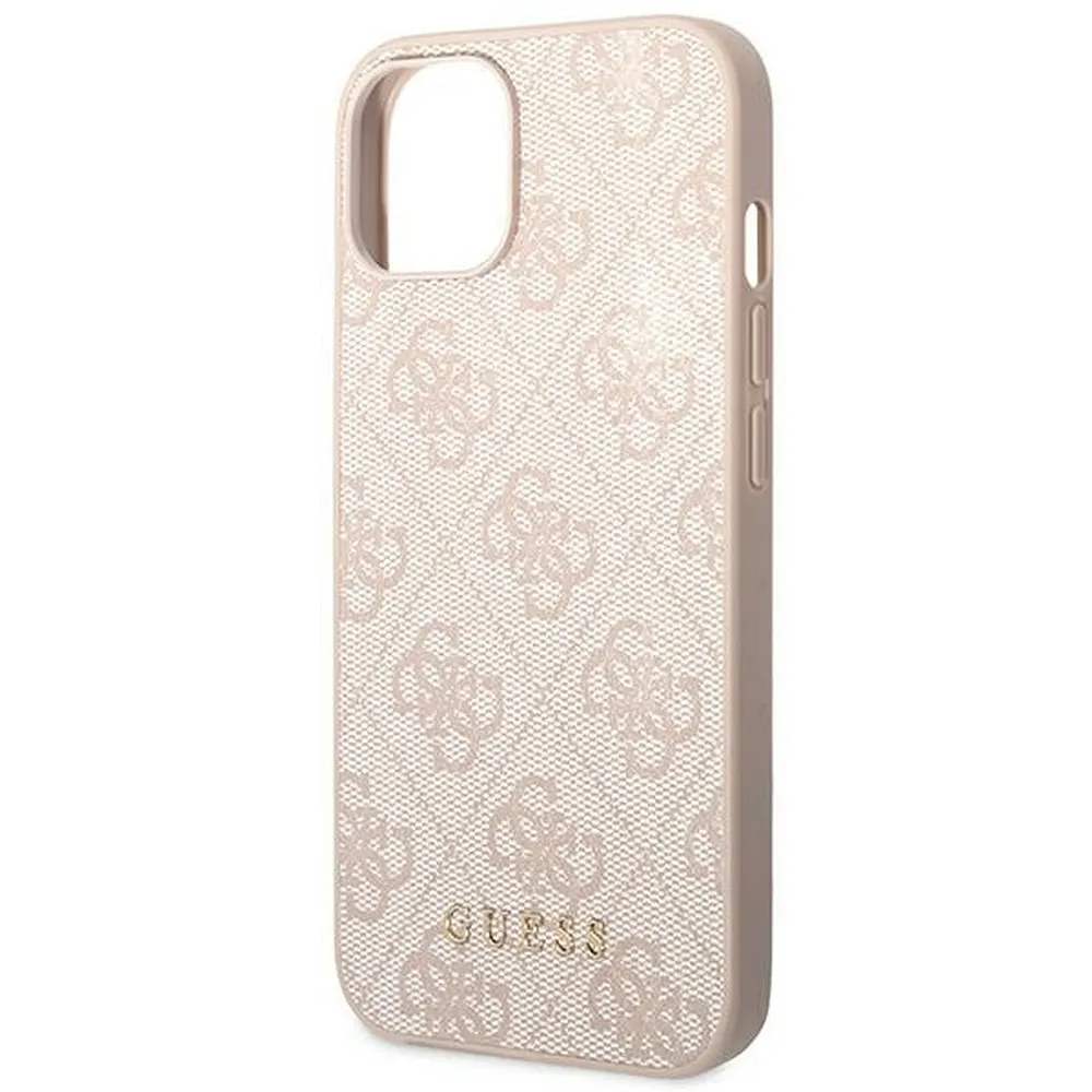 GUESS case for IPHONE 14 Plus GUHCP14MG4GFPI (4G Gold Logo) pink - Image 6