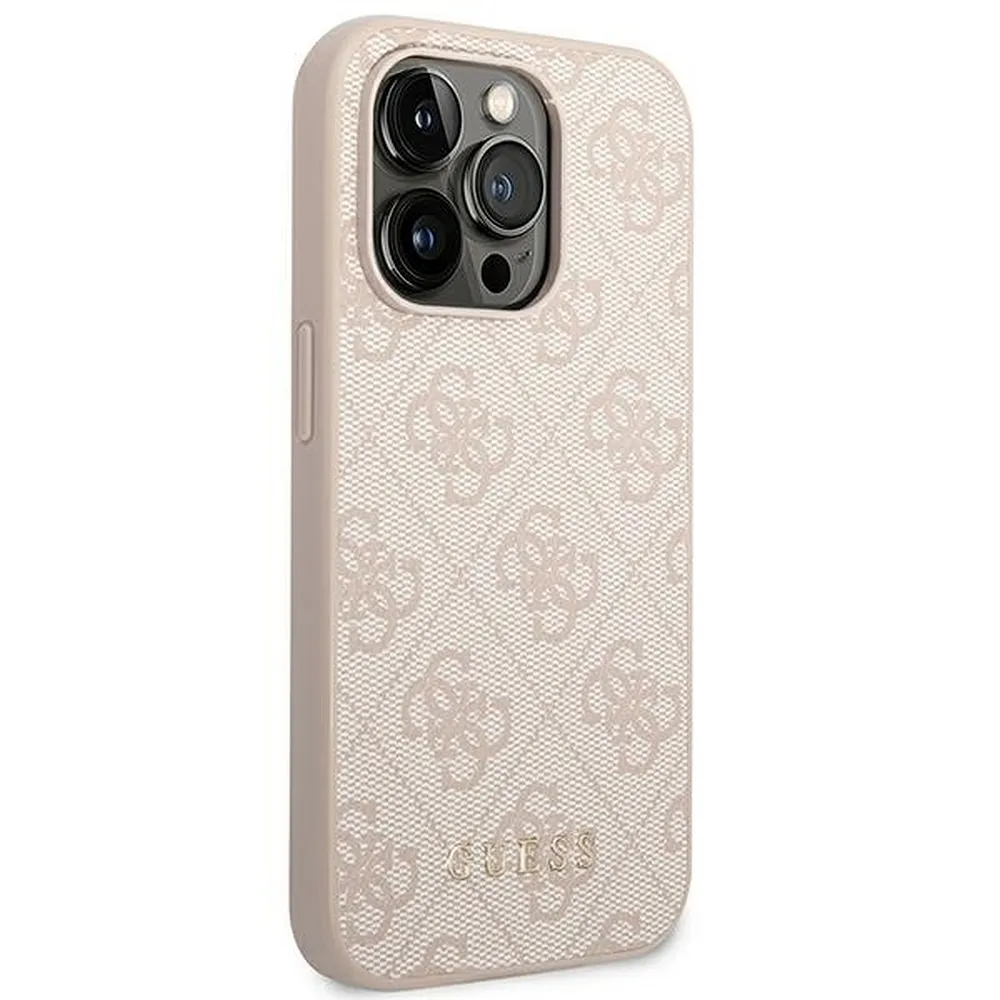 GUESS case for IPHONE 14 Pro Max GUHCP14XG4GFPI (4G Gold Logo) pink - Image 4