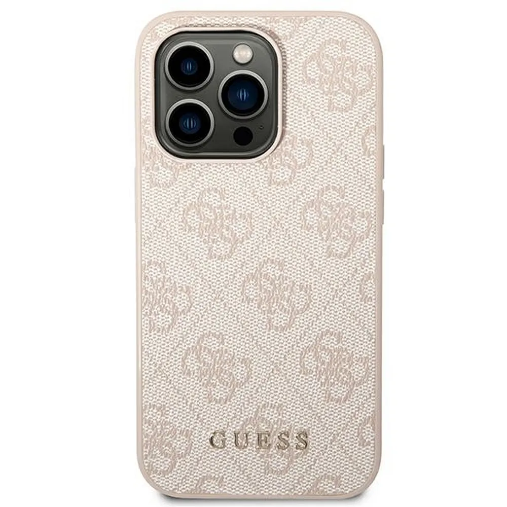 GUESS case for IPHONE 14 Pro Max GUHCP14XG4GFPI (4G Gold Logo) pink - Image 3