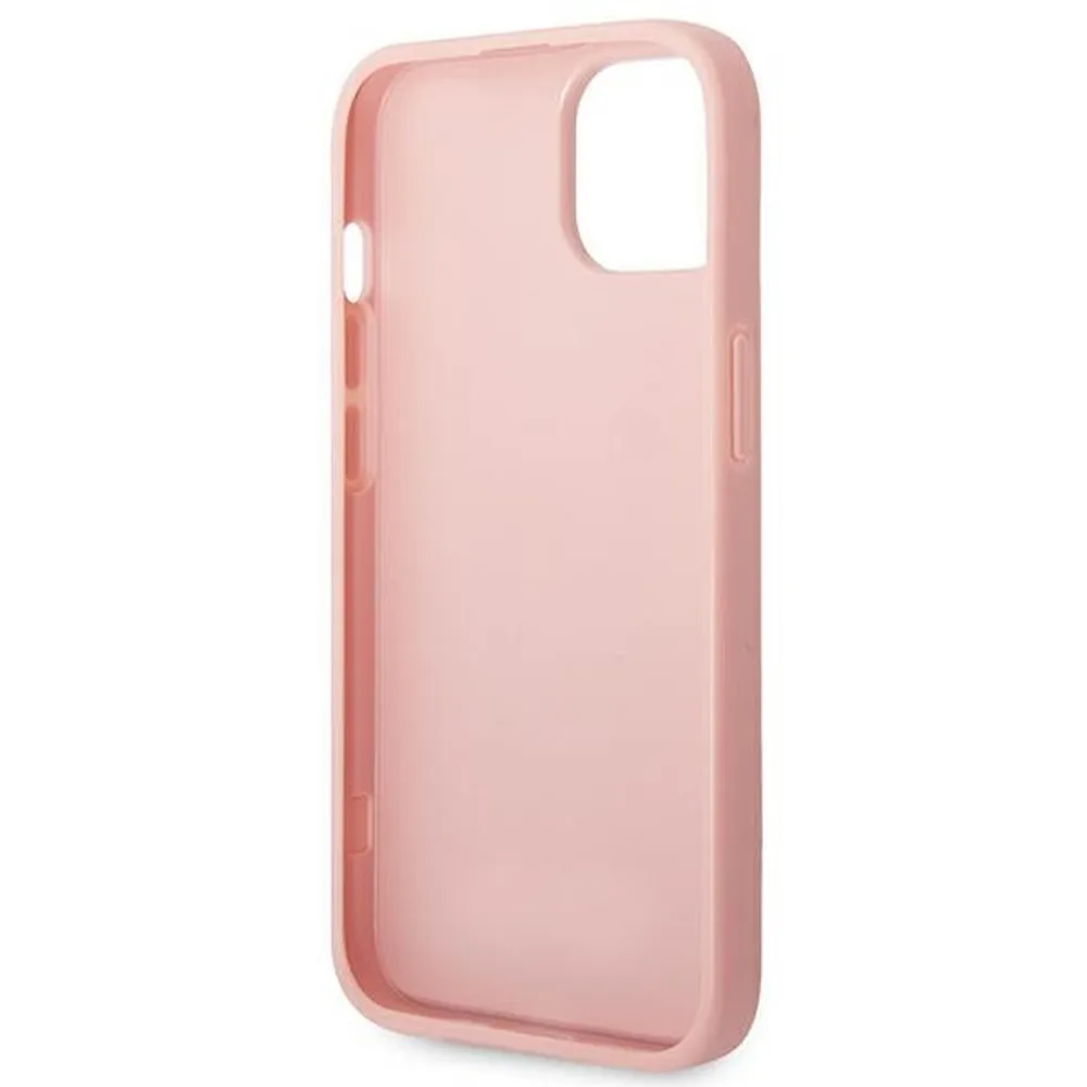 GUESS case for IPHONE 14 Plus GUHCP14MHGGSHP (Glitter Flakes Script Metal Logo) pink - Image 7