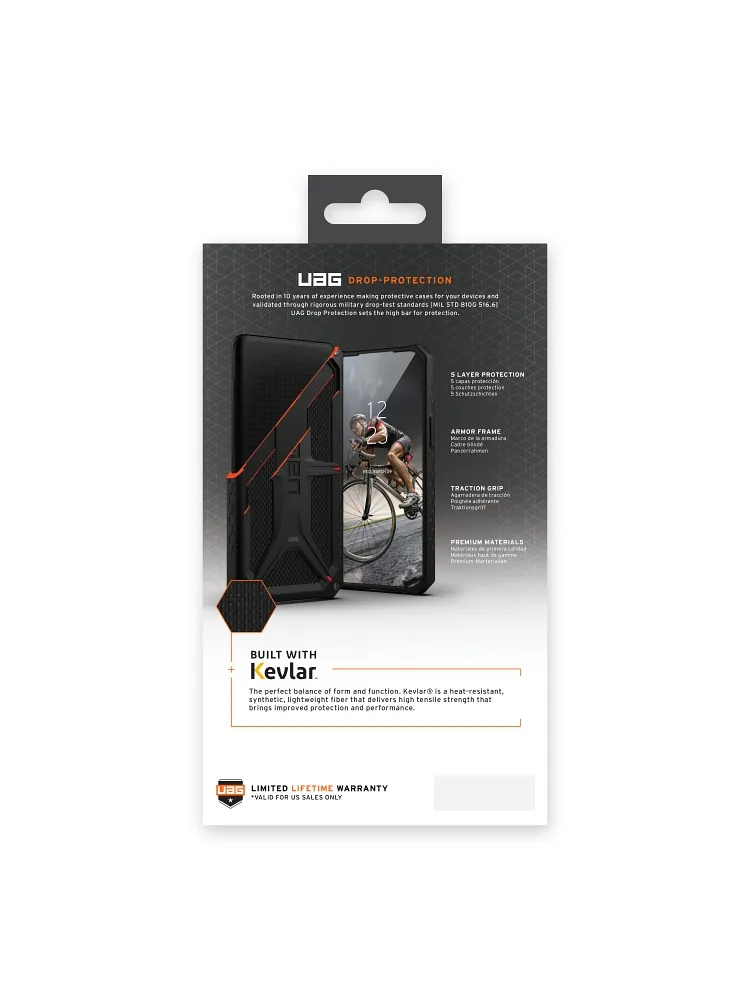 ( UAG ) Urban Armor Gear Monarch case for IPHONE 14 PRO kevlar black - Image 19