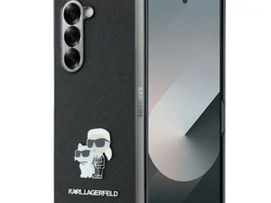 KARL LAGERFELD case for SAMSUNG Z Fold 6 KLHCZFD6SAPKCNPK (HC Saffiano KC Metal Pin) black