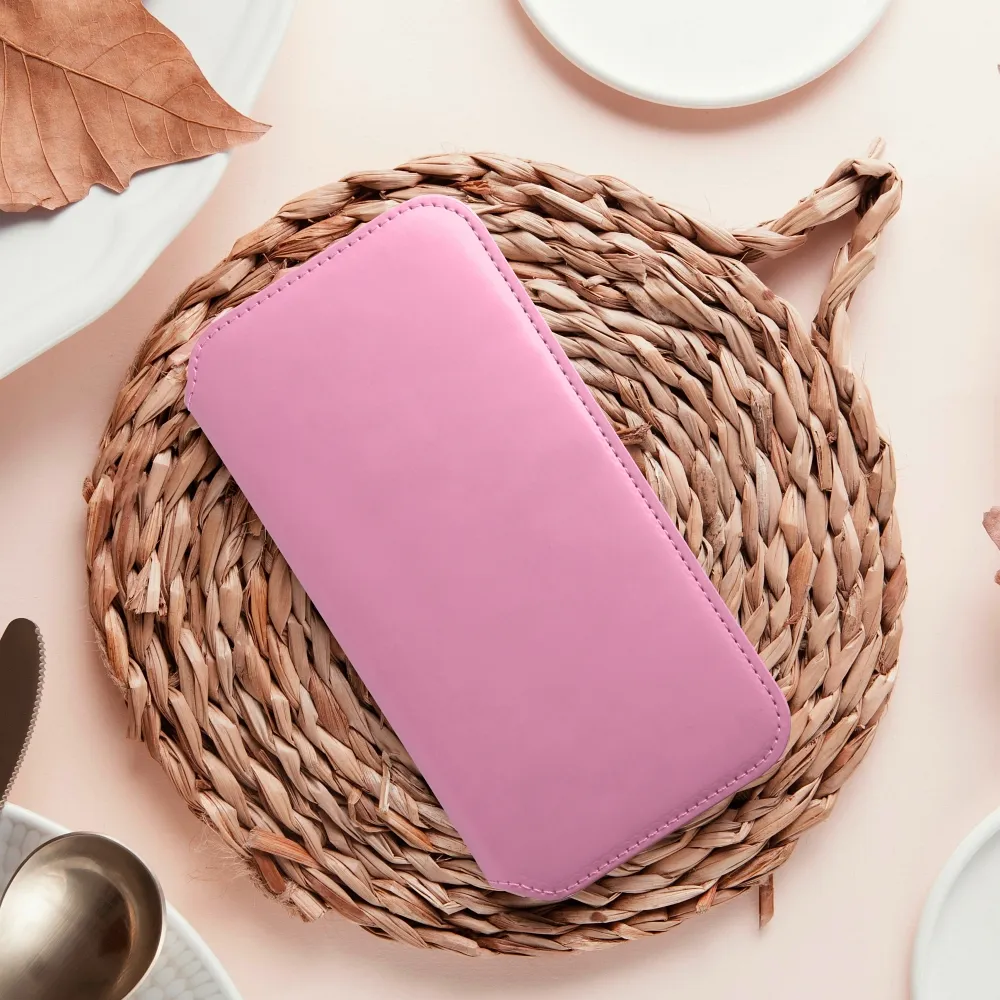 DUAL POCKET Book case for IPHONE 16 Pro Max light pink - Image 4