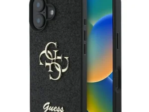 GUESS case for IPHONE 16 Plus GUHCP16MHG4SGK (Fixed Glitter Big 4G) black