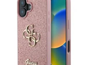 GUESS case for IPHONE 16 Plus GUHCP16MHG4SGP (Fixed Glitter Big 4G) pink