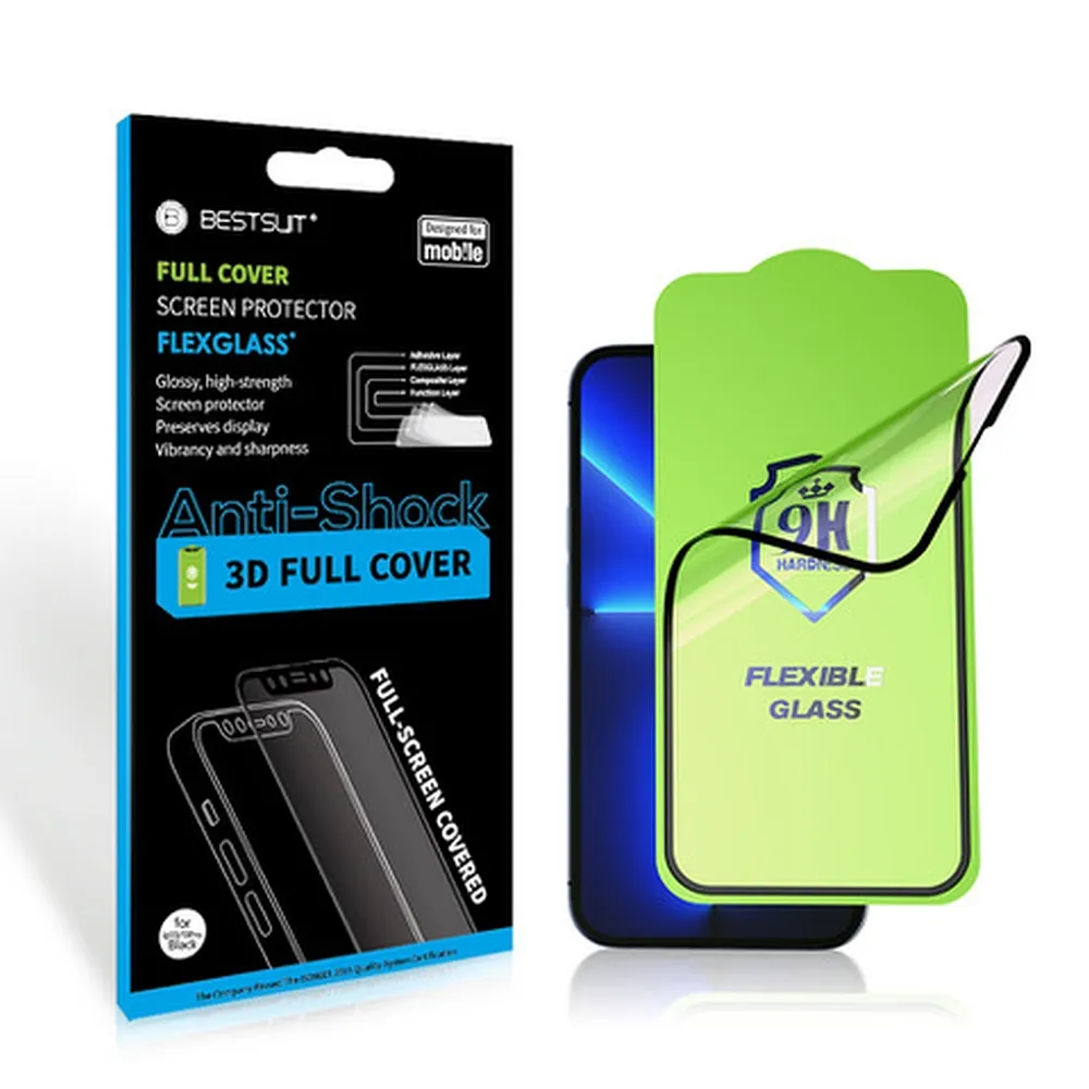 Bestsuit Flexible Hybrid Glass 5D for Apple iPhone 16 Pro black - Image 9