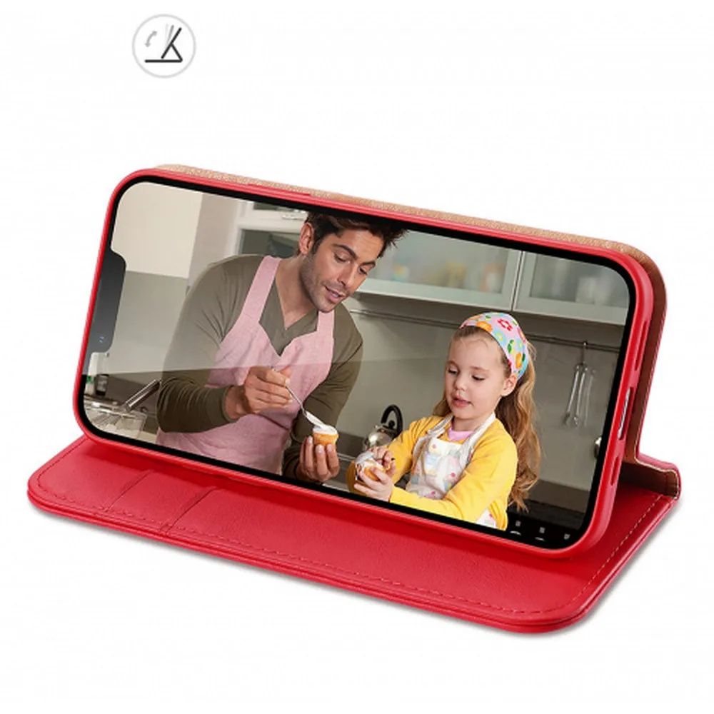 DUX DUCIS wallet case HIVO for IPHONE 15 red - Image 5