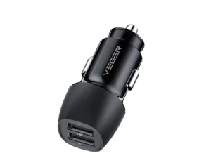 VEGER car charger 2 x USB A 3,4A 17W CC316-2A black