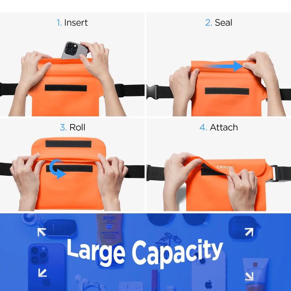 SPIGEN A620 Universal Waterproof Waist bag 2-PACK sunset orange - Image 6