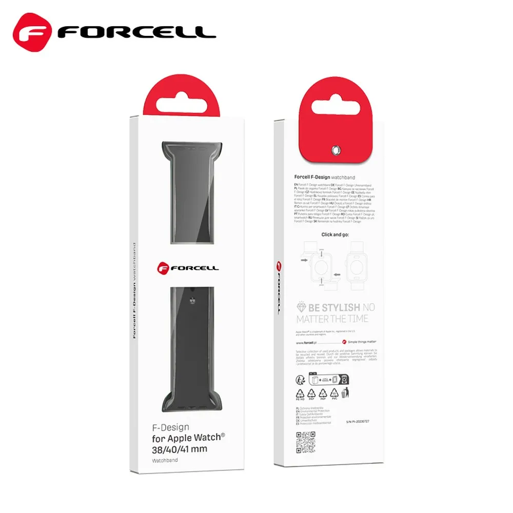 FORCELL F-DESIGN FA01 strap for APPLE Watch 38 / 40 / 41 mm black - Image 8