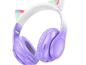 HOCO wireless bluetooth headphones W42 Cat Ear purple grape