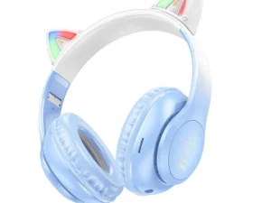 HOCO wireless bluetooth headphones W42 Cat Ear crystal blue