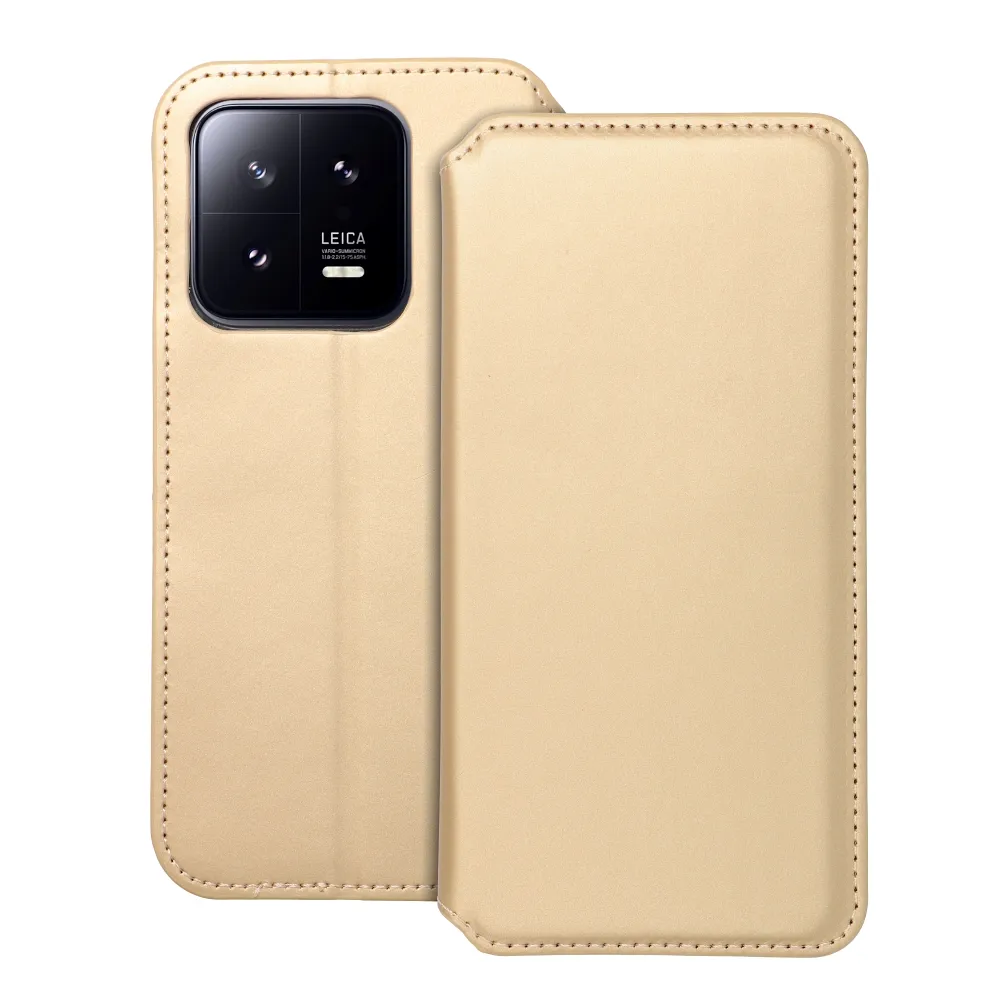 DUAL POCKET Book case for XIAOMI 13 Pro gold