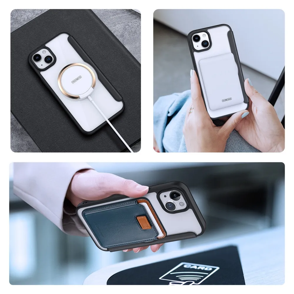 DUX DUCIS wallet case SKIN X PRO compatible with MagSafe for IPHONE 15 Plus black - Image 9