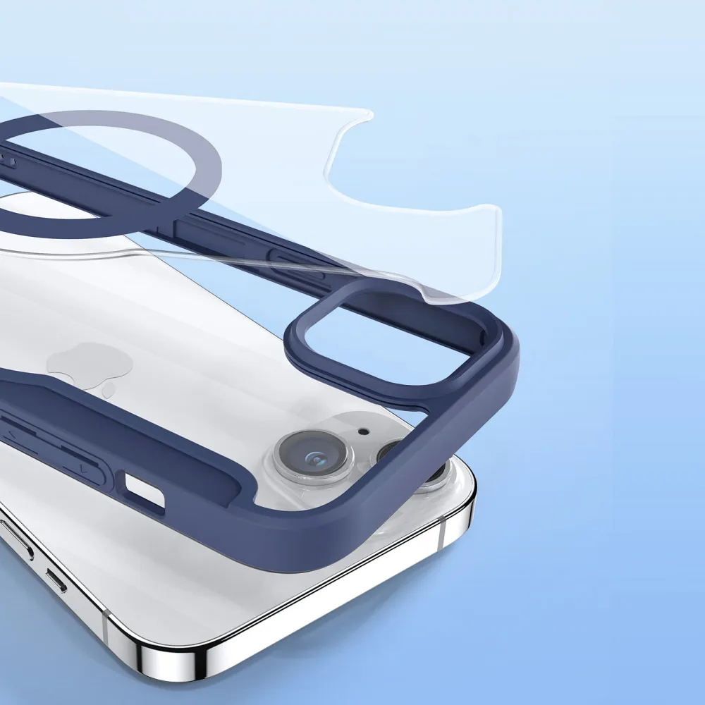 DUX DUCIS wallet case SKIN X PRO compatible with MagSafe for IPHONE 15 blue - Image 10