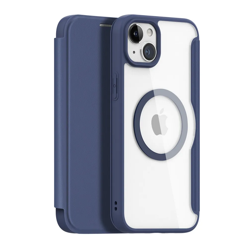 DUX DUCIS wallet case SKIN X PRO compatible with MagSafe for IPHONE 15 blue - Image 2
