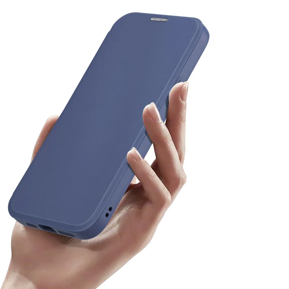 DUX DUCIS wallet case SKIN X PRO compatible with MagSafe for IPHONE 15 blue - Image 5