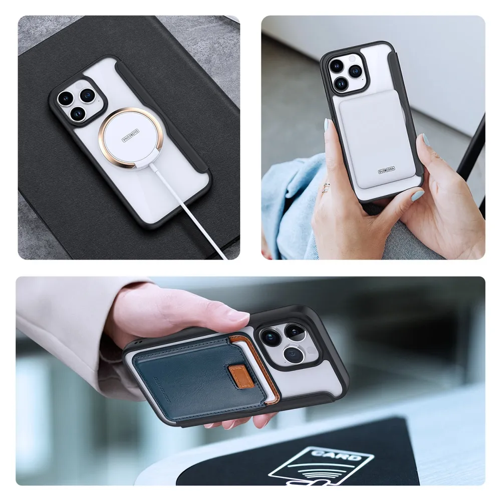 DUX DUCIS wallet case SKIN X PRO compatible with MagSafe for IPHONE 15 Pro black - Image 9