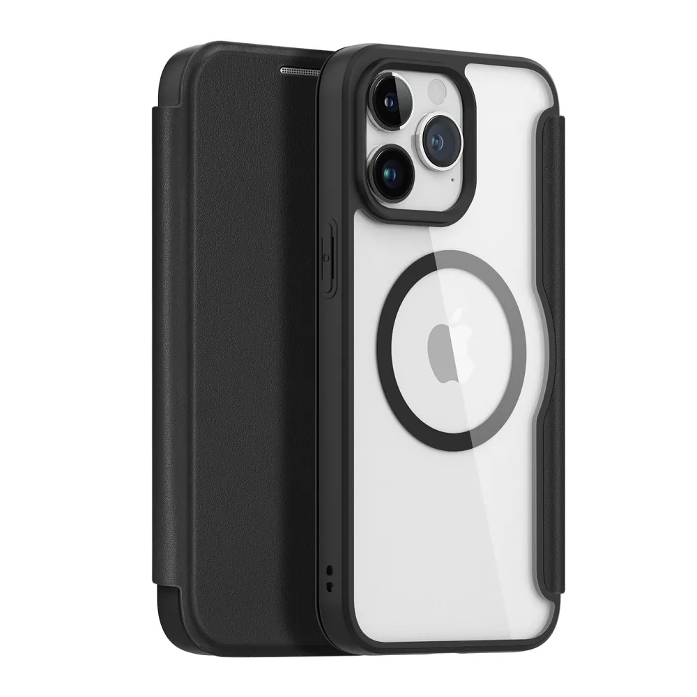 DUX DUCIS wallet case SKIN X PRO compatible with MagSafe for IPHONE 15 Pro black - Image 2