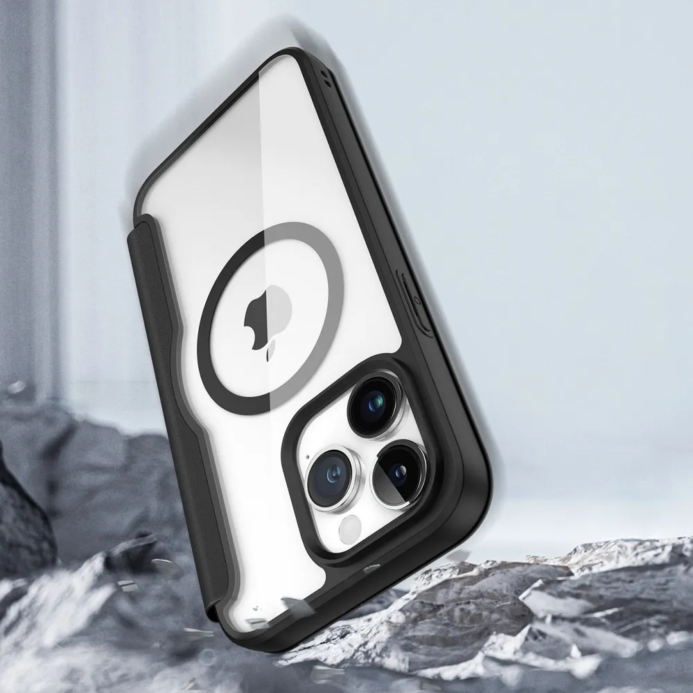 DUX DUCIS wallet case SKIN X PRO compatible with MagSafe for IPHONE 15 Pro black - Image 12