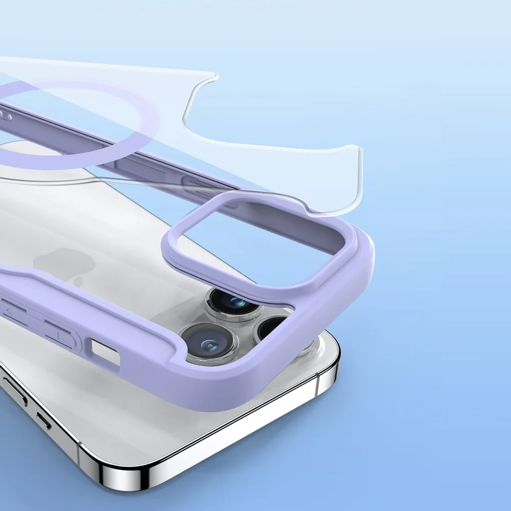 DUX DUCIS wallet case SKIN X PRO compatible with MagSafe for IPHONE 15 Pro purple - Image 11