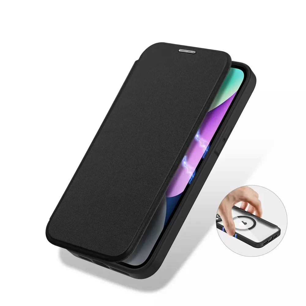DUX DUCIS wallet case SKIN X PRO compatible with MagSafe for IPHONE 13 / 14 black - Image 3
