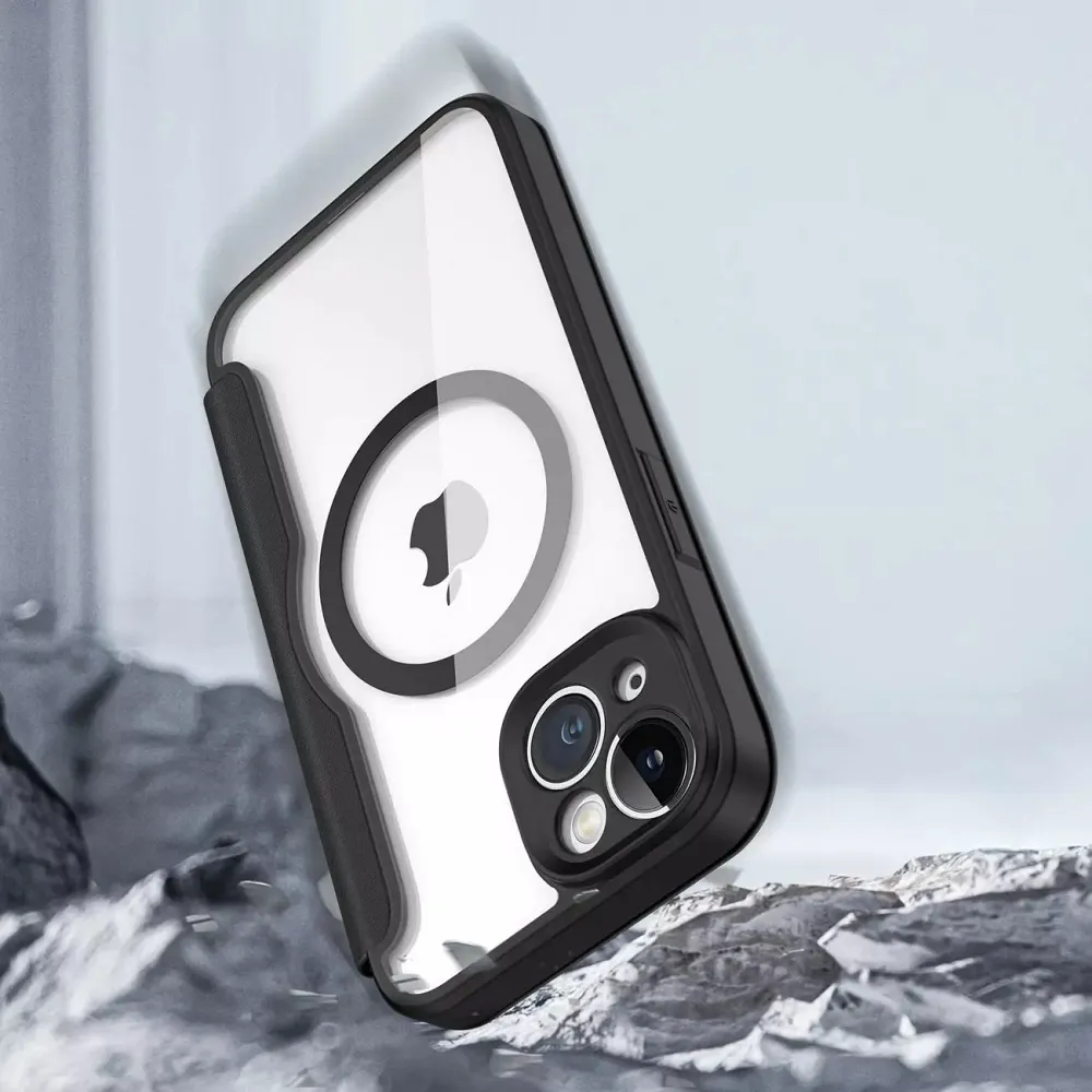 DUX DUCIS wallet case SKIN X PRO compatible with MagSafe for IPHONE 13 / 14 black - Image 8