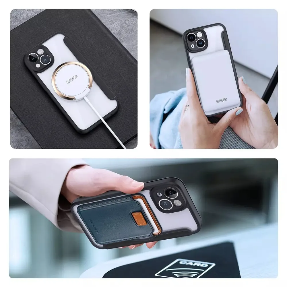 DUX DUCIS wallet case SKIN X PRO compatible with MagSafe for IPHONE 13 / 14 black - Image 5