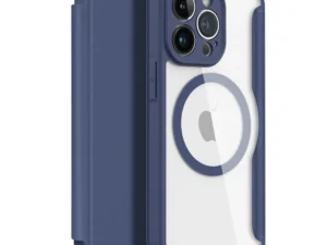 DUX DUCIS wallet case SKIN X PRO compatible with MagSafe for IPHONE 14 Plus blue