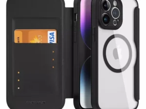 DUX DUCIS wallet case SKIN X PRO compatible with MagSafe for IPHONE 14 Pro Max black