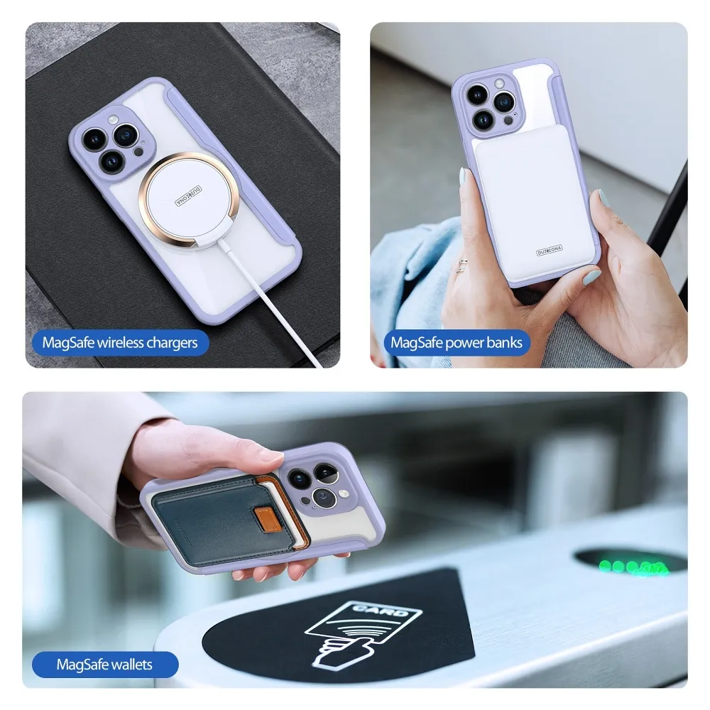 DUX DUCIS wallet case SKIN X PRO compatible with MagSafe for IPHONE 14 Pro Max blue - Image 3