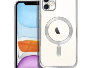 ELECTRO MAG COVER case compatible with MagSafe for IPHONE 11 silver