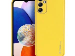 LEATHER case for SAMSUNG A14 5G / A14 4G yellow