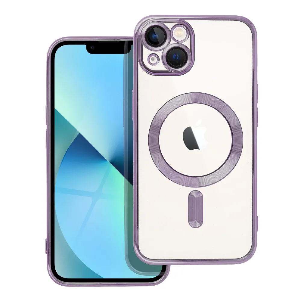 ELECTRO MAG COVER case compatible with MagSafe for IPHONE 13 deep purple
