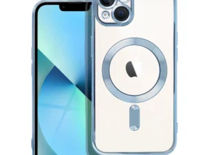 ELECTRO MAG COVER case compatible with MagSafe for IPHONE 13 blue