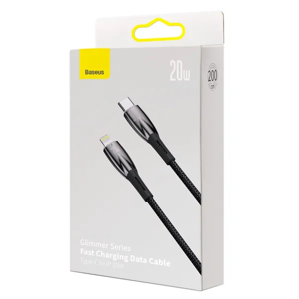 BASEUS cable Type C to Lightning PD 20W Glimmer CADH000101 2 m black - Image 15